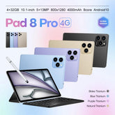 Pad 8 Pro 10.1 inch 4G LTE Tablet PC Combo Set, 4GB+32GB, Android 10 MT6755 Octa Core, with Keyboard / Mouse / Leather Case, EU Plug